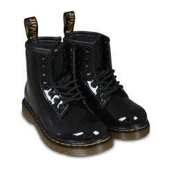 e Biker Boots aus Lackleder Lamper><noscript><img width=