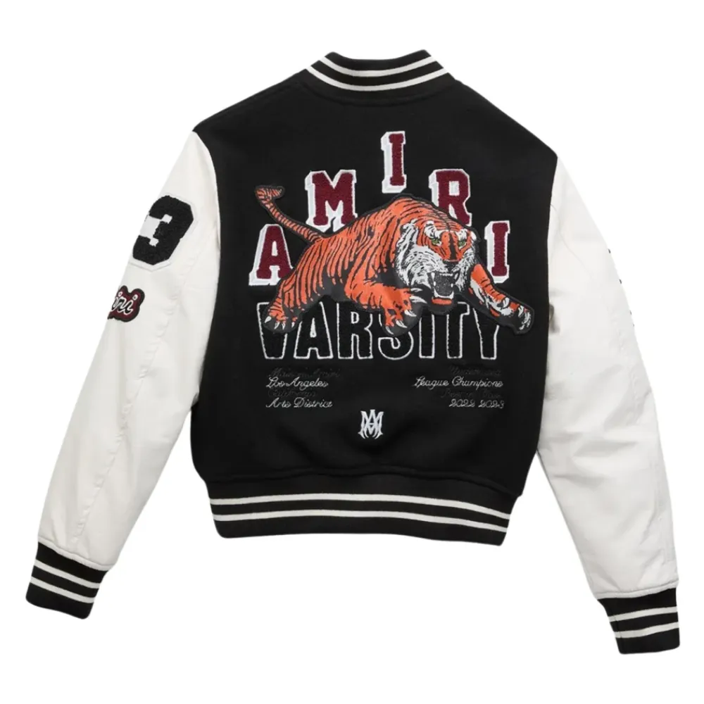 e Bomberjacke mit mehrfarbiger Stickerei>Amiri Outlet