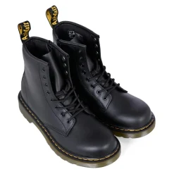 e Leder Bikerstiefel mit Gelben Nähten><noscript><img width=