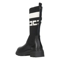 e Leder High Legging Stiefel><noscript><img width=