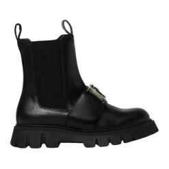 e Lederknöchelstiefel mit Schnalle>Dsquared2 Discount