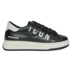 e Ledersneaker für Kinder mit Logo>Dsquared2 Online