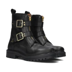 e Lederstiefel mit goldener Reißverschluss>Wysh Best