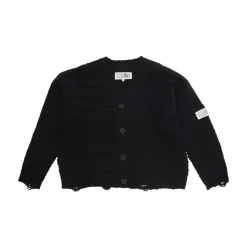 e V-Ausschnitt Wollmischung Strickjacke>MM6 Maison Margiela Discount