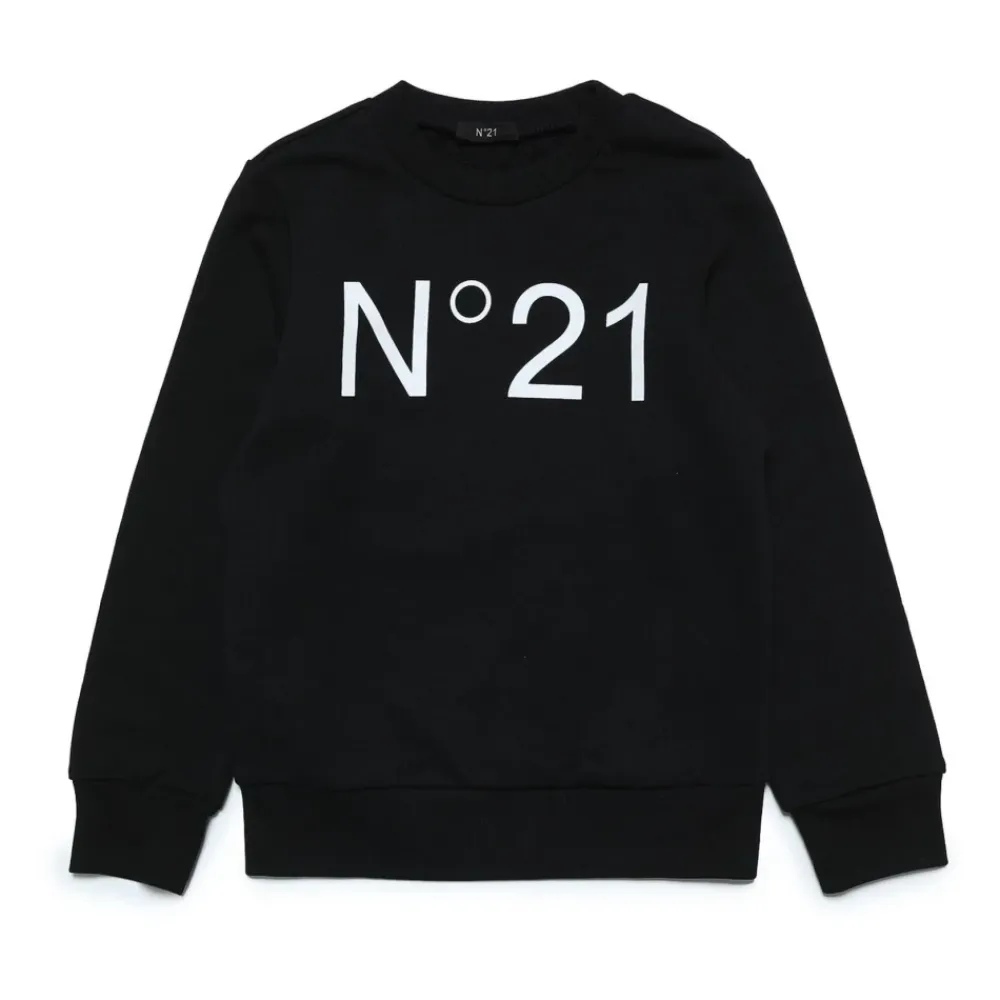 er Baumwoll-Logo-Print-Pullover>N21 Discount