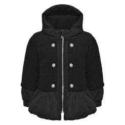 er Daunenmantel mit Kapuze und geprägten Knopfeinsätzen>Balmain Outlet