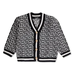 er V-Ausschnitt Cardigan mit Goldknöpfen>Balmain Online