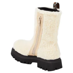 Shearling-Stiefel mit Color-Block-Design><noscript><img width=