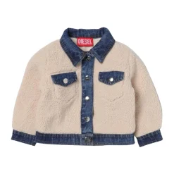 Sherpa Fleece Denim Jacke>Diesel Discount