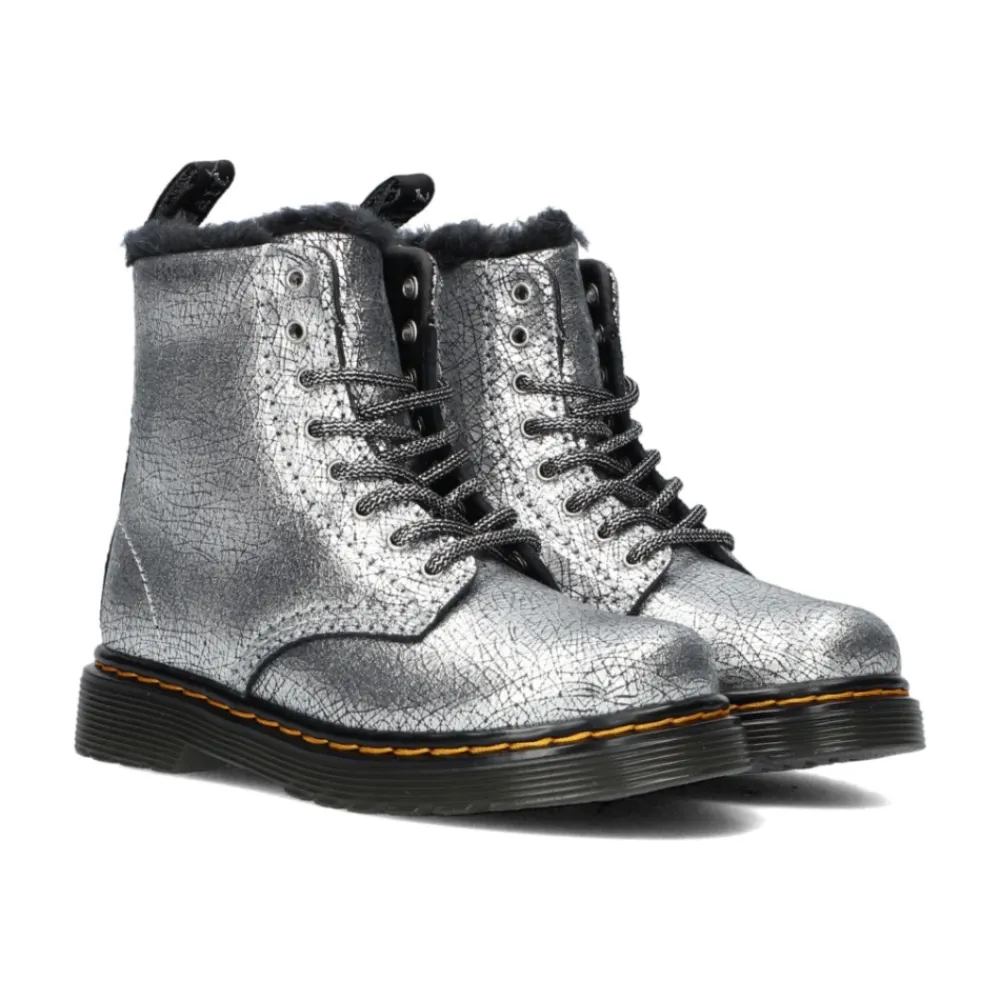 Silberne Serena T/J Lederstiefel>Dr. Martens New