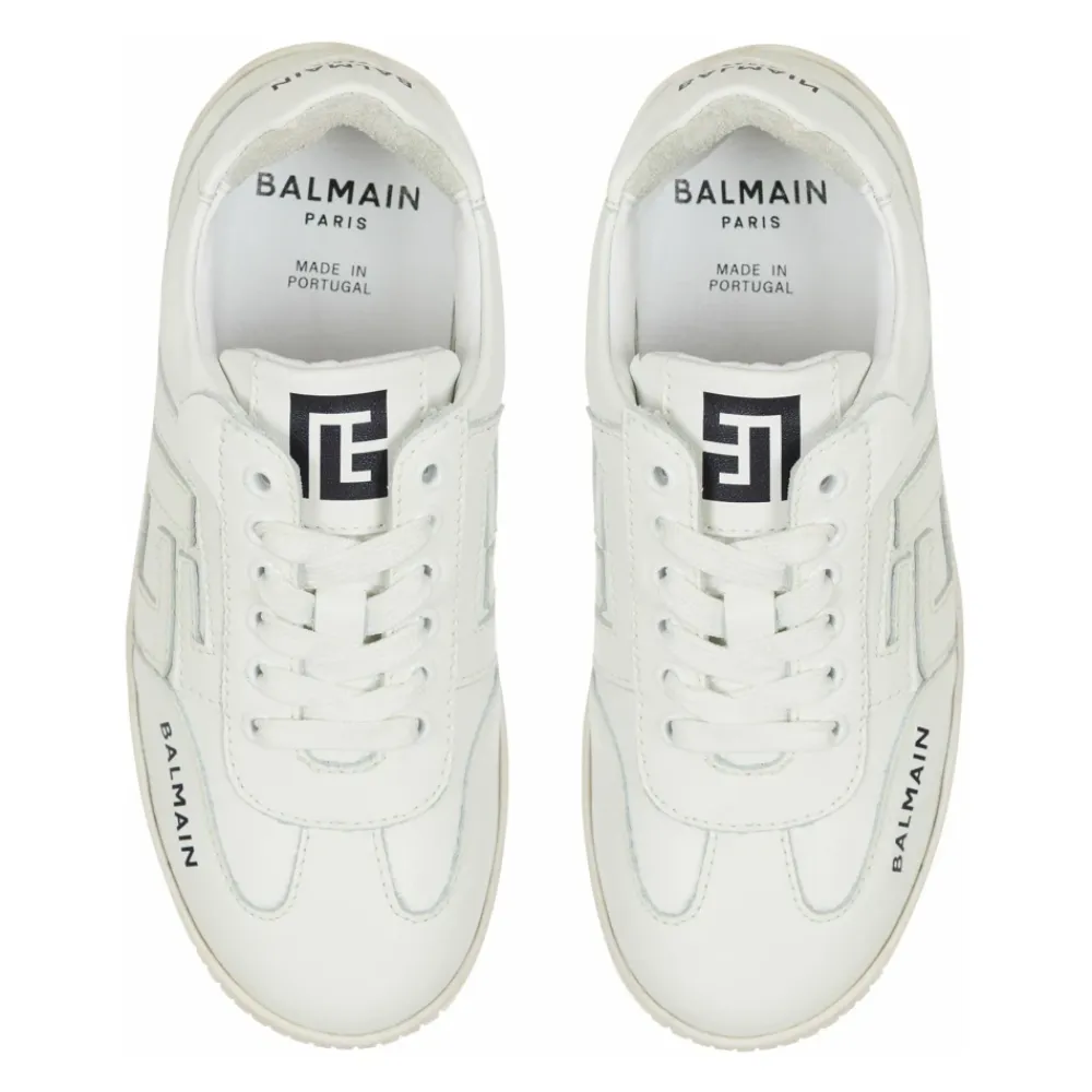 Sneakers aus Glattleder>Balmain Hot