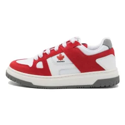 Sneakers aus Leder und Wildleder>Dsquared2