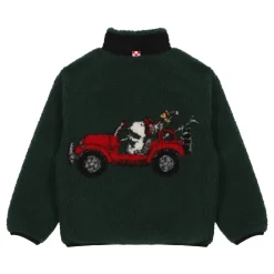Snoopy Ski Car 51 Curly Fleece Jacke mit Tasche>MC2 Saint Barth New