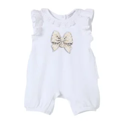 Spitzenbogen Baby Strampler>Monnalisa Outlet