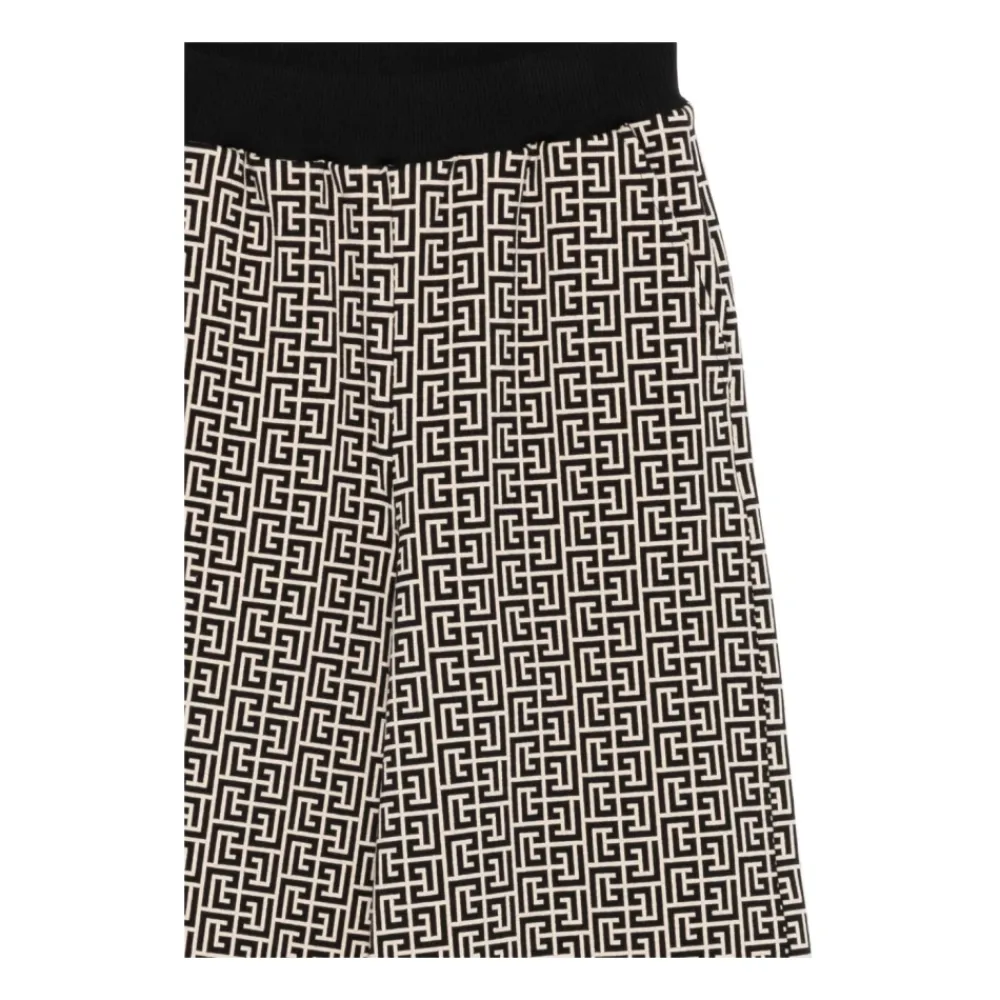 Stilvolle Beige und Schwarze Hose>Balmain Best