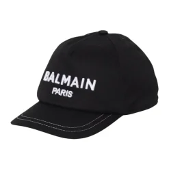 Stilvolle Bestickte Baseballkappe>Balmain