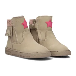 Stilvolle Taupe Fransen Stiefeletten>Shoesme Sale