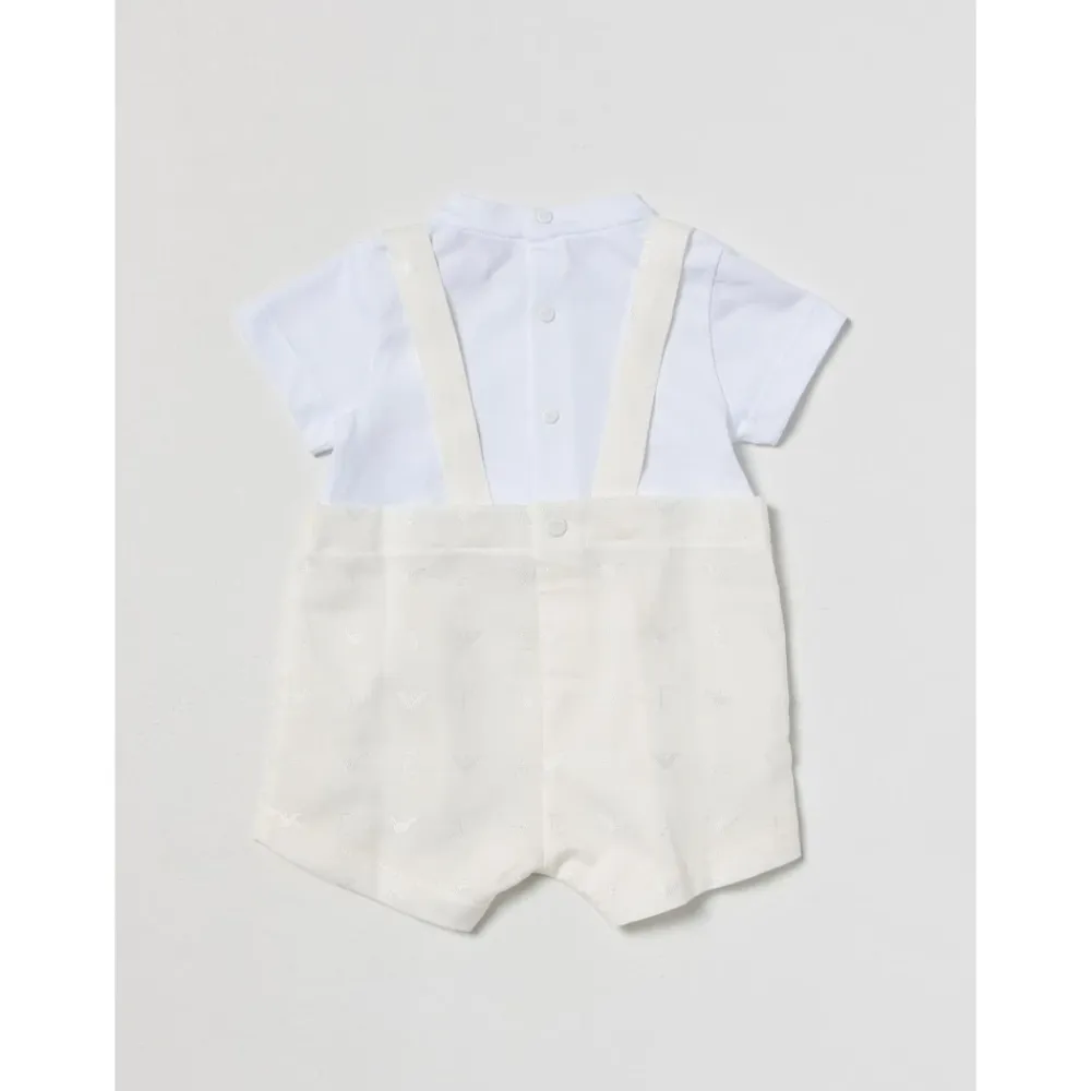 Stilvolles Baby-Outfit-Set mit Hosenträgern>Emporio Armani Outlet