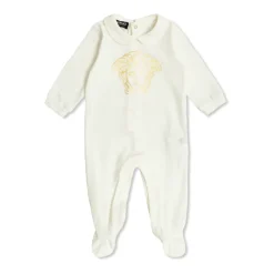 Strampler mit bedrucktem Logo>Versace New