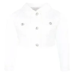 Stretch Denim Jeans Jacke>Monnalisa Sale