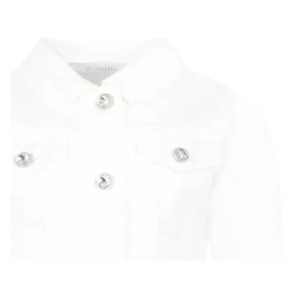 Stretch Denim Jeans Jacke>Monnalisa Sale