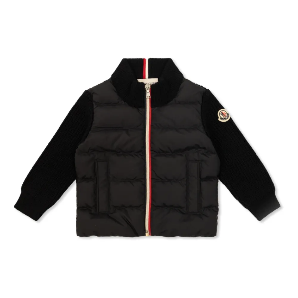 Strickjacke mit gesteppter Vorderseite>Moncler Best
