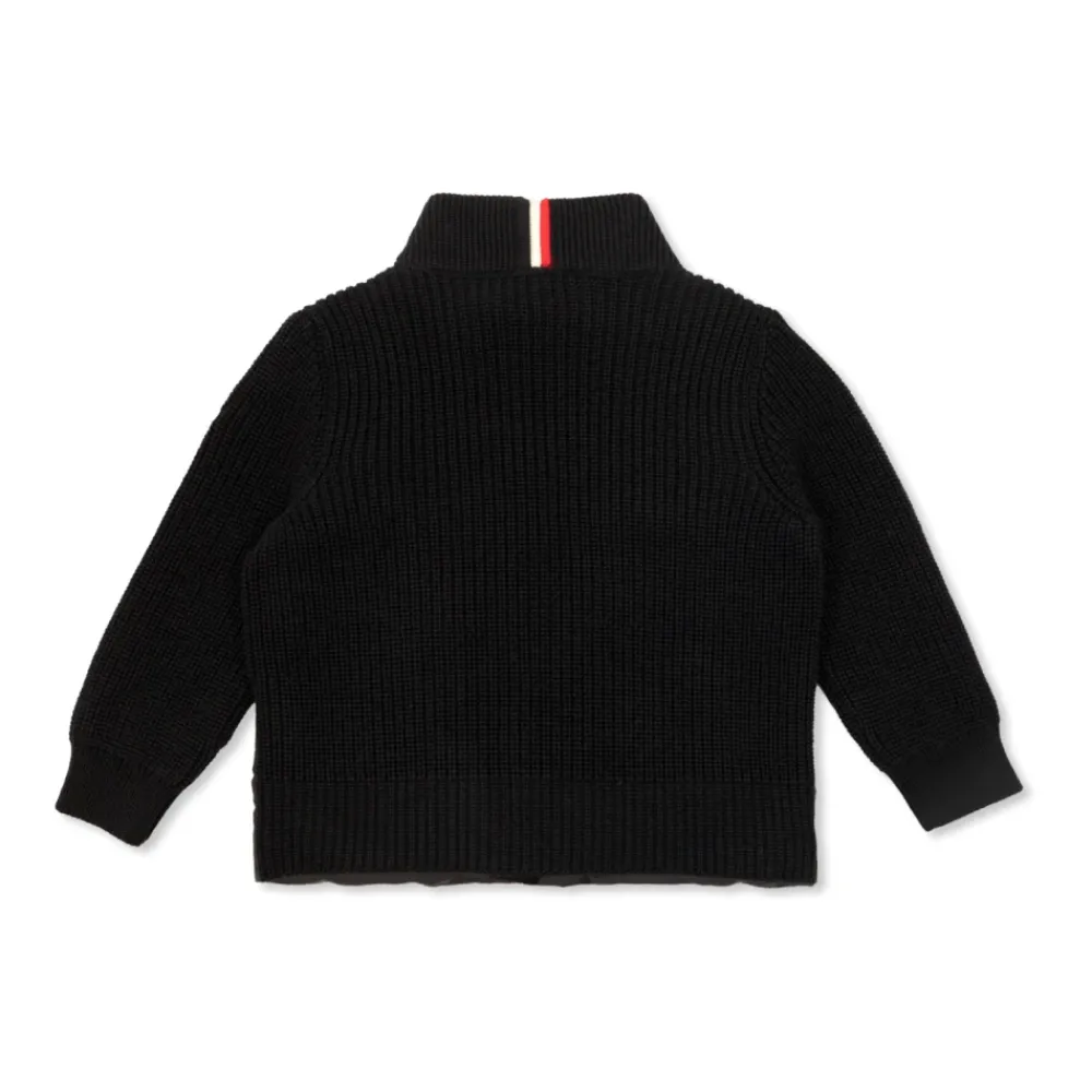 Strickjacke mit gesteppter Vorderseite>Moncler Best