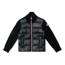 Strickjacke mit gestepptem Einsatz>Moncler Online