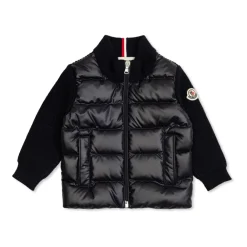 Strickjacke mit gestepptem Einsatz>Moncler Hot