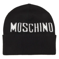 Strickmütze mit Logo>Moschino Sale