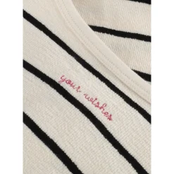 Stripes Front Tie Playsuit für Mädchen>Your Wishes