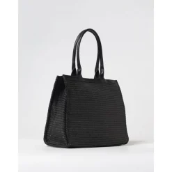 Strukturierte Stroh-Tragetasche>MSGM Outlet