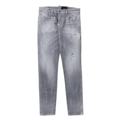 Stylische Distressed Grey Denim Jeans>Dsquared2 Clearance