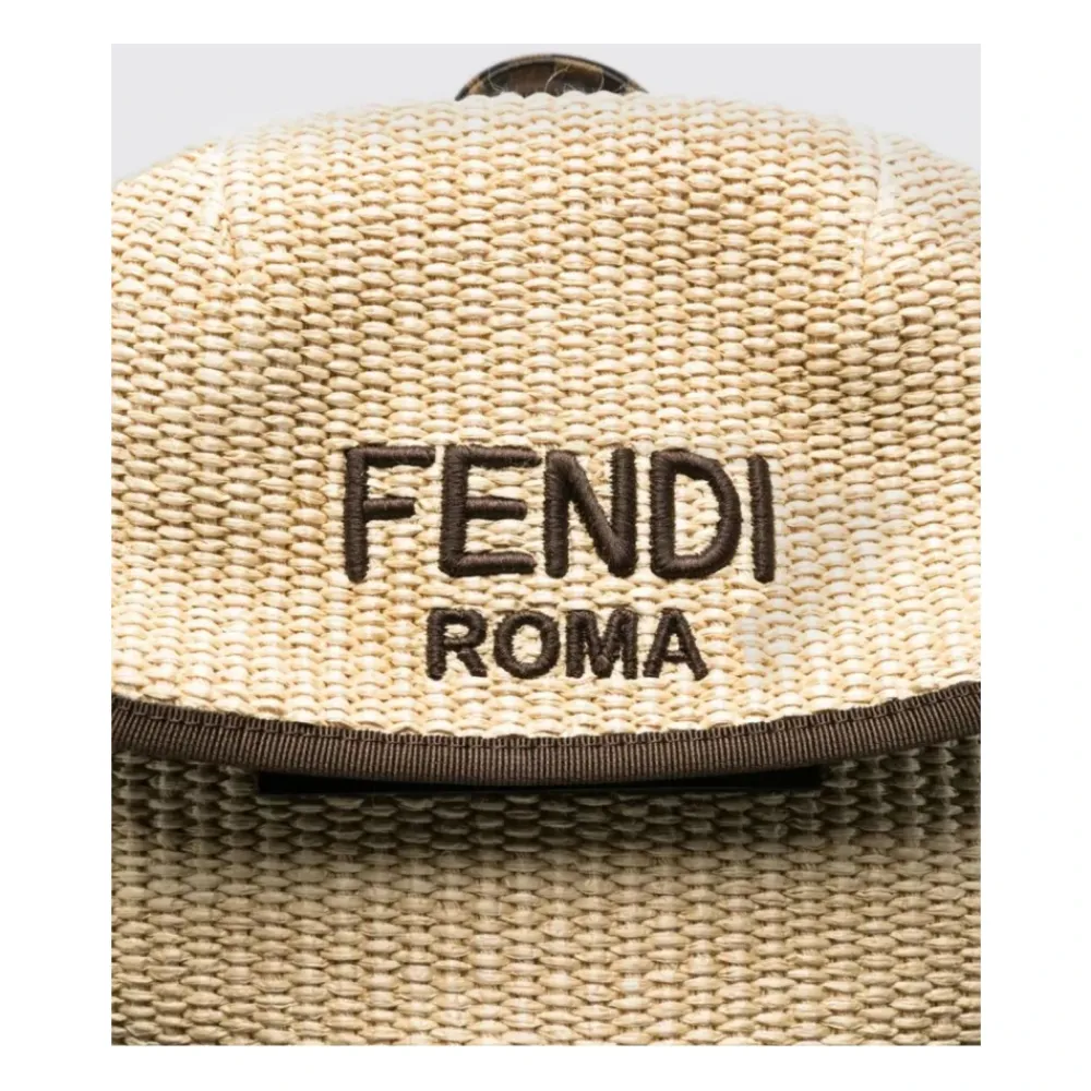 Stylischer Raffia-Rucksack mit Kordelzug>Fendi Best
