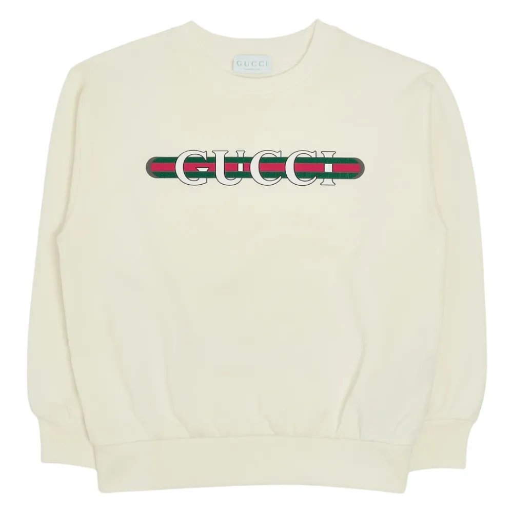 Sweatshirt mit Rundhalsausschnitt>Gucci Outlet