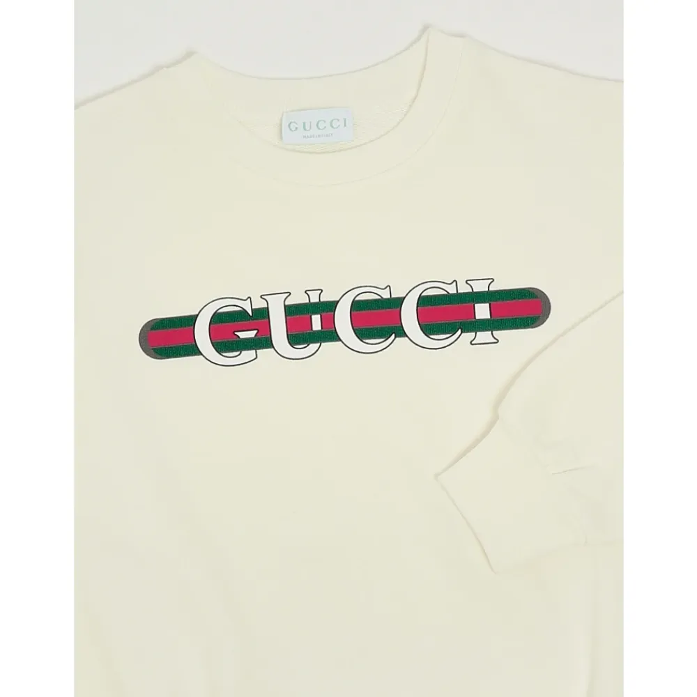 Sweatshirt mit Rundhalsausschnitt>Gucci Outlet