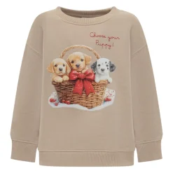 Sweatshirt mit Welpenkorb-Print>MC2 Saint Barth Sale