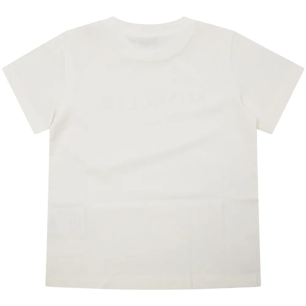 T Shirt Manica Corta Logo Ricamato>Moncler Clearance