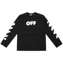 T Shirt ML Arrow Back Banda Manica>Off White Outlet