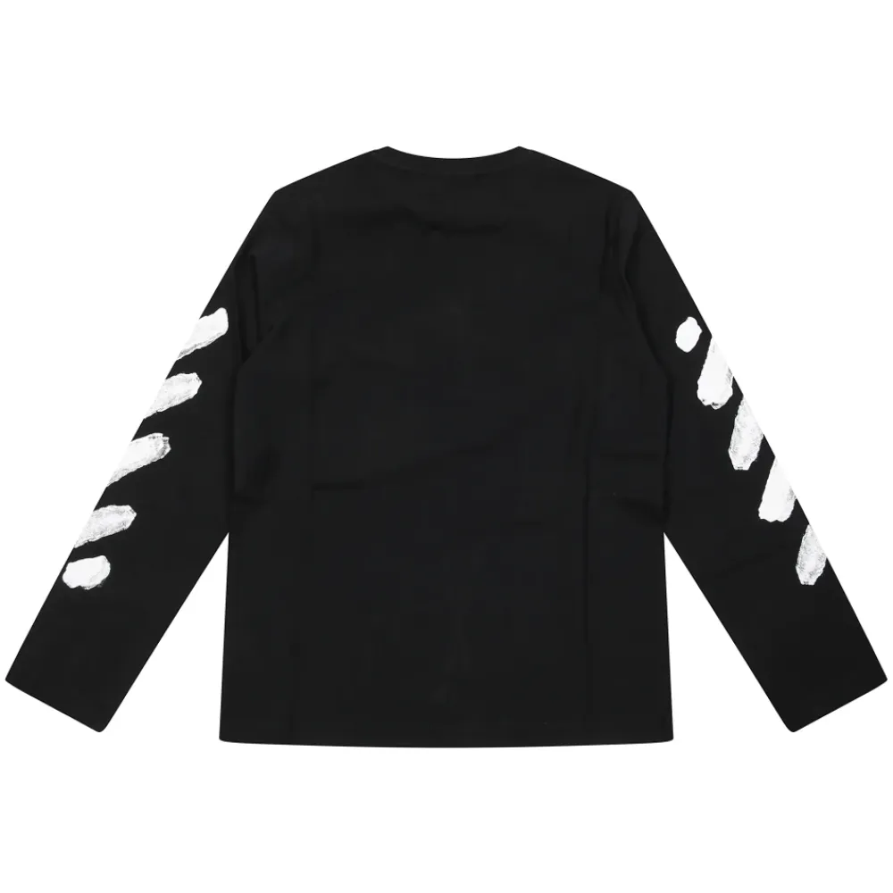 T Shirt ML Arrow Back Banda Manica>Off White Outlet