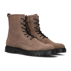 Taupe Wildleder Mädchen Schnürstiefel>Giga New