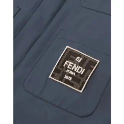 Technische Jacke aus Gabardine>Fendi Hot