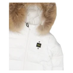 Technischer Stoffmantel mit Fell><noscript><img width=