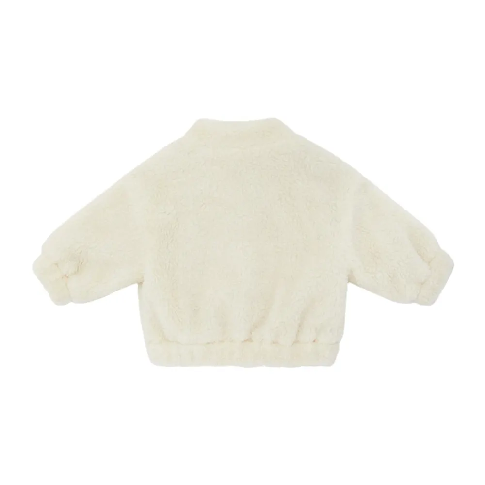 Teddy Fleece Baby Jacke mit Textur>Fendi New