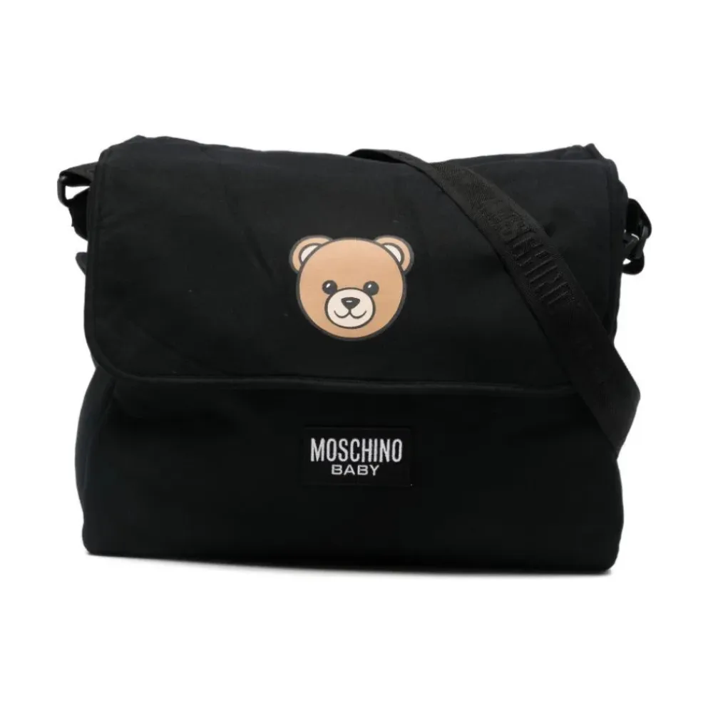 Teddybär-bedruckte Schultertasche>Moschino