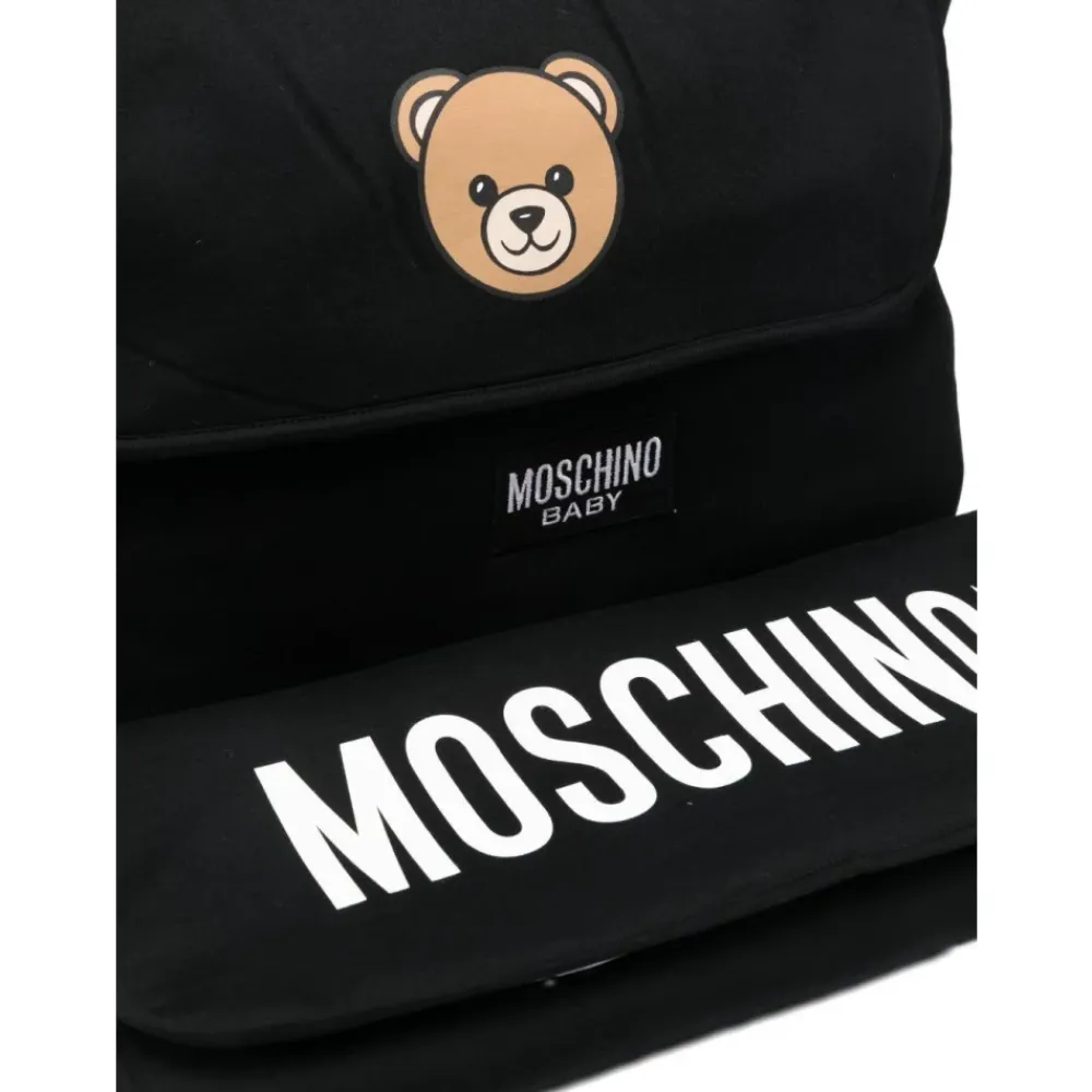 Teddybär-bedruckte Schultertasche>Moschino