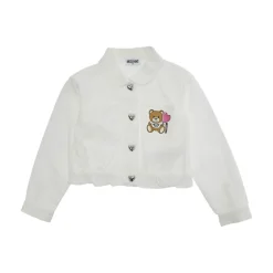 Teddybär-Print e Baumwolljacke>Moschino Hot