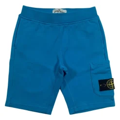 Türkise Bermuda-Shorts mit Logo-Applikation>Stone Island Discount