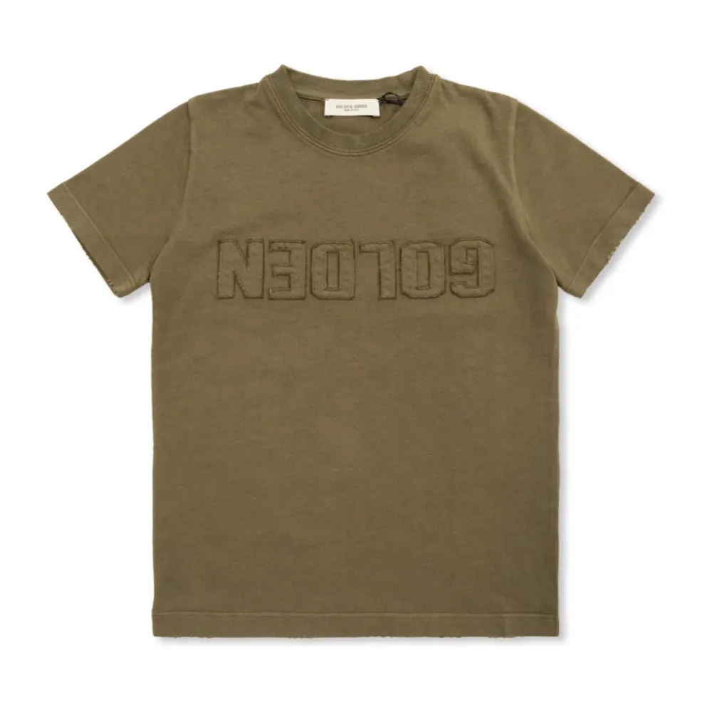 T-Shirt mit Applikation>Golden Goose New