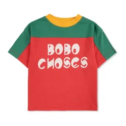 T-Shirt mit bedrucktem Logo>Bobo Choses Outlet